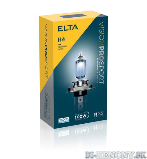 ELTA H4 12V 100/80W Vision PRO SPORT BOX 2ks
