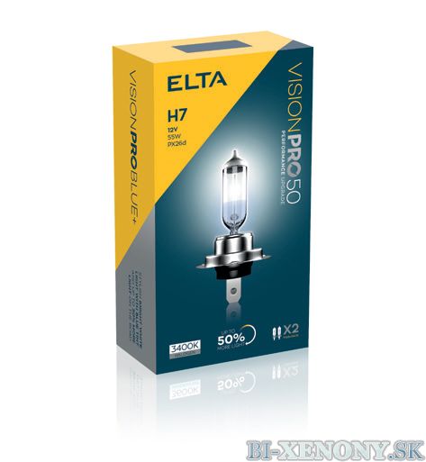 ELTA H7 12V 55W Vision PRO +50% BOX 2ks