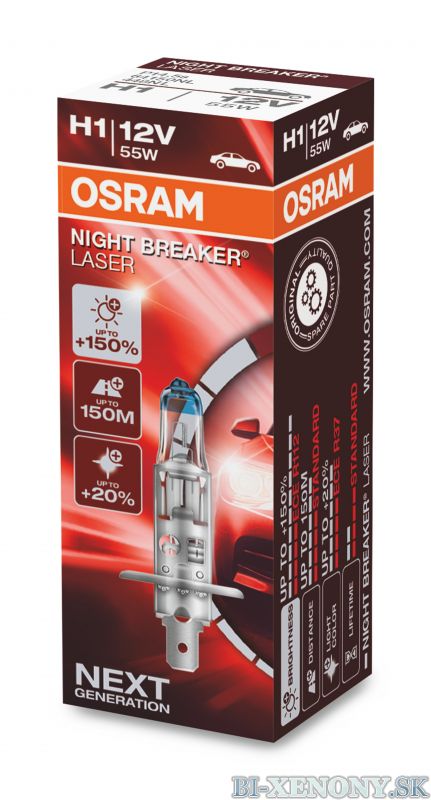 H1 OSRAM Night Breaker Laser +150% 1ks