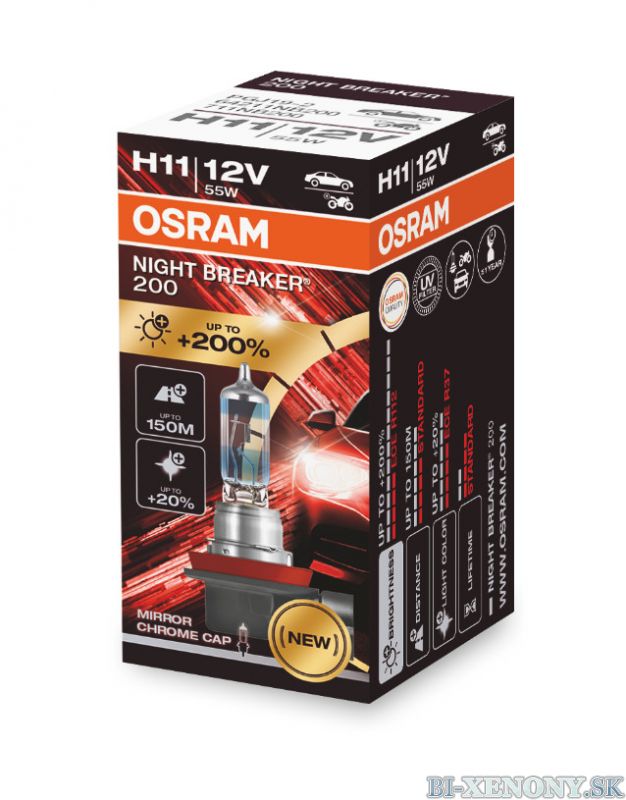 H11 OSRAM Night Breaker Laser +200% 1ks