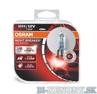 H11 OSRAM Night Breaker Unlimited BOX 2ks