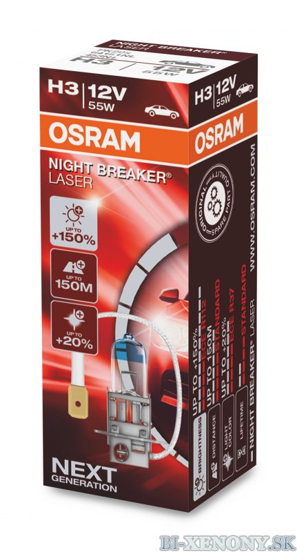 H3 OSRAM Night Breaker Laser +150% 1ks