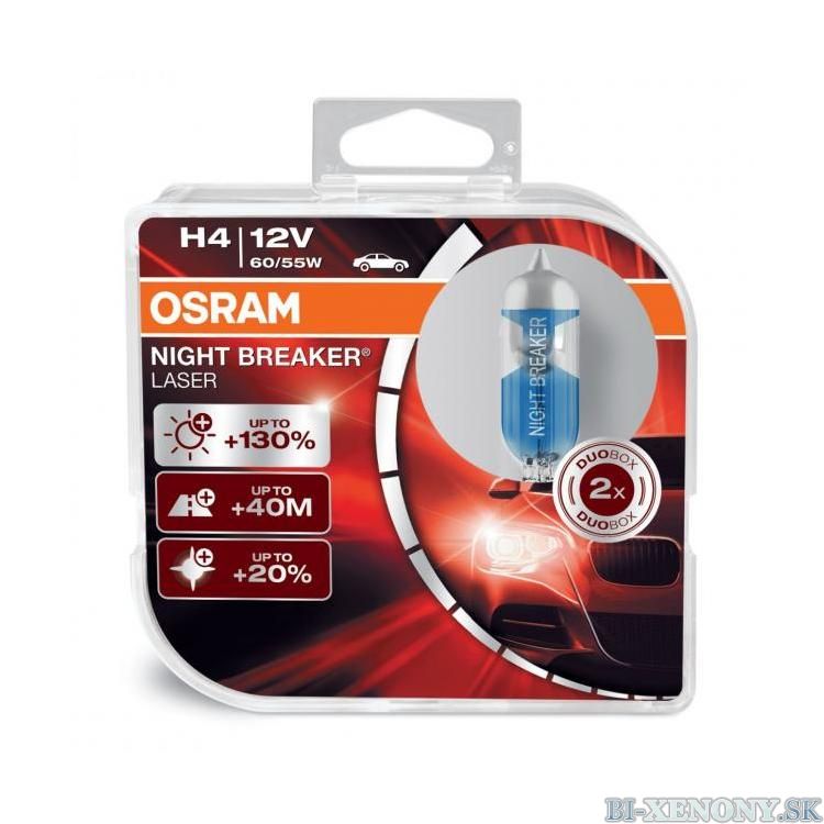 H4 OSRAM Night Breaker Laser +130% BOX 2ks