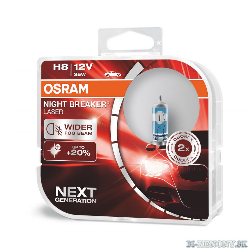 H8 OSRAM Night Breaker Laser +150% BOX 2ks