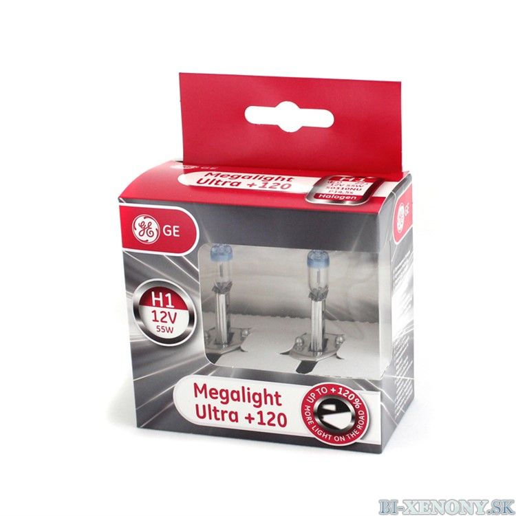 Halogénová žiarovka Megalight Ultra GE H1-MU120