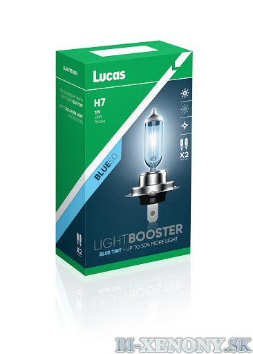 LUCAS Blue Light Booster H7 PX26d 12V 55W +50%