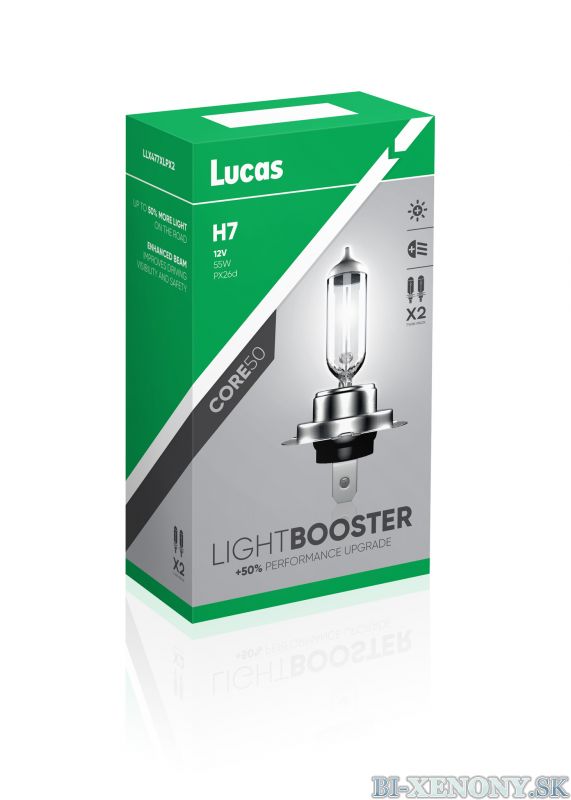 Lucas H7 Light Booster +50% PX26d 12V 55W
