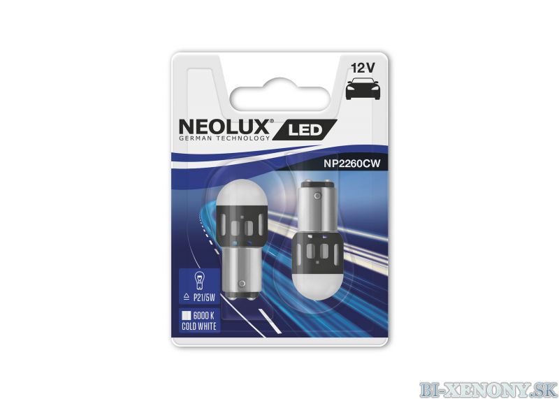 NEOLUX LED P21/5W 12V 1,2W NP2260CW 6000K