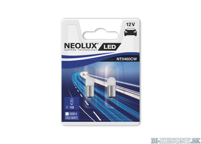 NEOLUX LED T4W 12V 0,5W NT0460CW 6000K