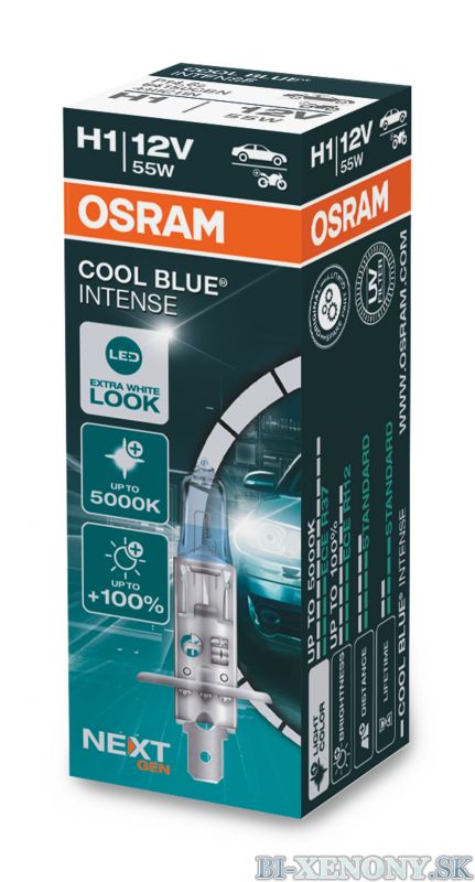 OSRAM CoolBlue Intense H1 55W NextGeneration 5000K 1ks