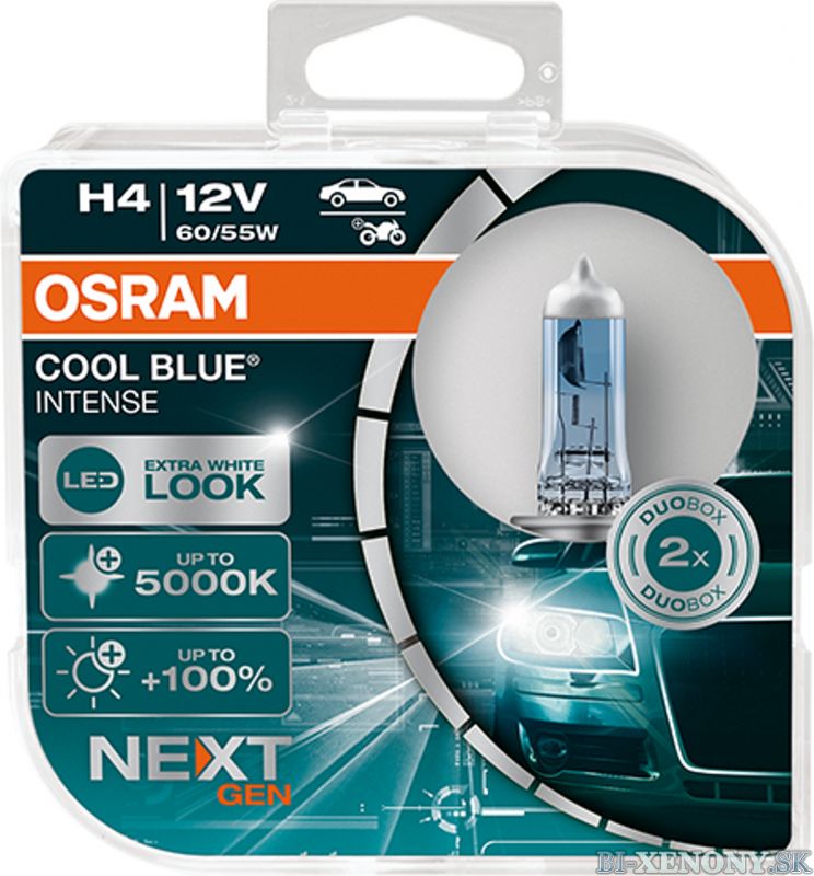OSRAM CoolBlue Intense H4 60/55W NextGeneration 5000K BOX