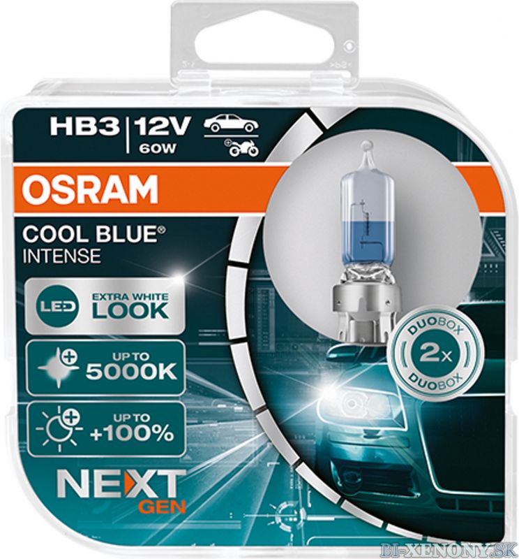 OSRAM CoolBlue Intense HB3 60W NextGeneration 5000K BOX