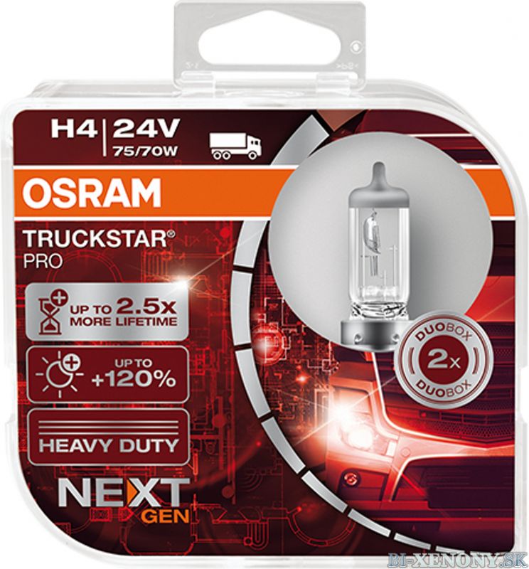 Osram H4 24V 75/70W TRUCKSTAR PRO BOX 64196TSP-HCB