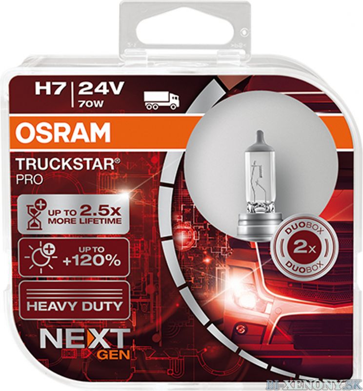 Osram H7 24V 70W TRUCKSTAR PRO box +120%