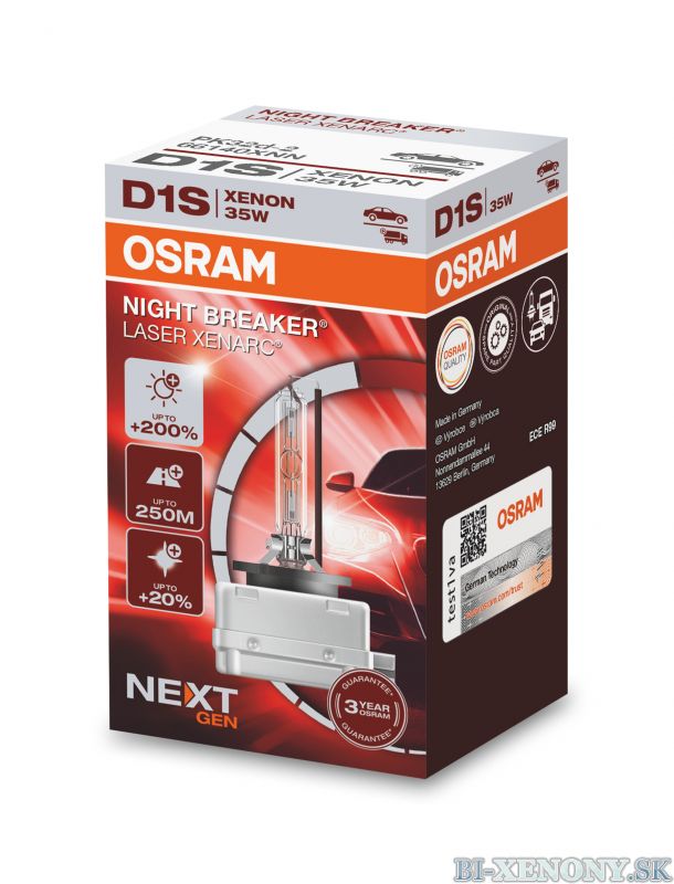 Osram xenonová výbojka D1S XENARC® NIGHT BREAKER® LASER BOX (next Generation)