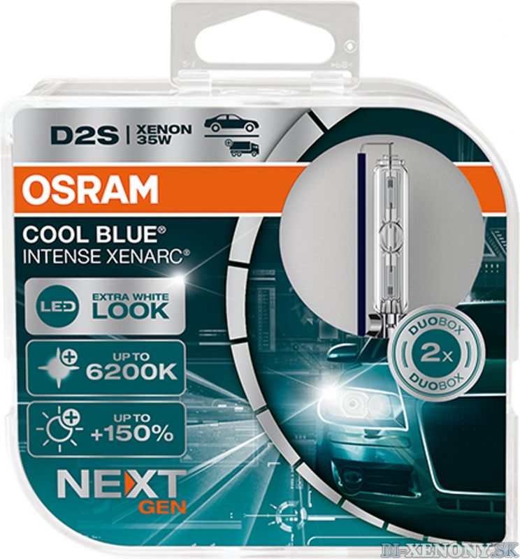 Osram xenonová výbojka D2S XENARC Cool Blue Intense NextGeneration 6200K +150% BOX
