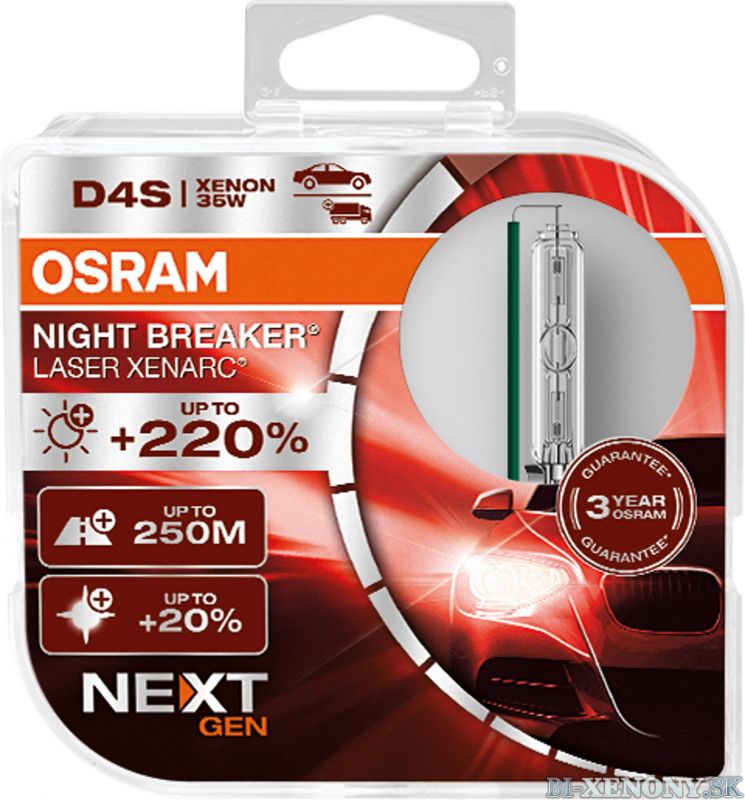 Osram xenonová výbojka D4S 12/24V XENARC NIGHT BREAKER LASER +220% BOX