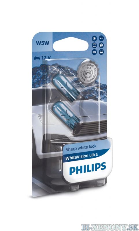 Philips 12V 5W W2,1x9,5d T10 W5W WhiteVision