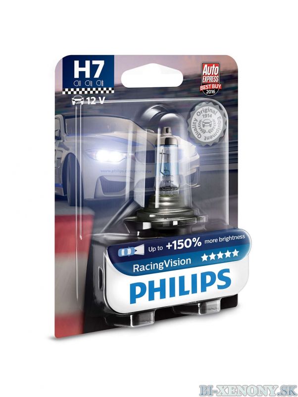 Philips 12V H7 55W PX26d RacingVision +150% 1ks