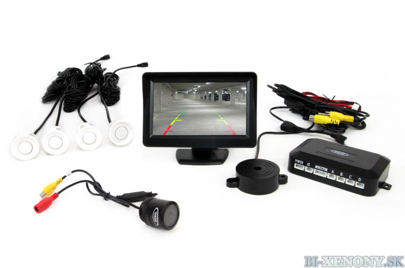 VERTEX 4-senzorové parkovacie senzory s kamerou a LCD monitorom