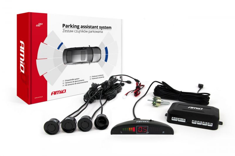 Parkovacie senzory Vertex XD-364 s LED displayom - čierna
