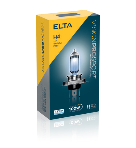 ELTA H4 12V 100/80W Vision PRO SPORT BOX 2ks