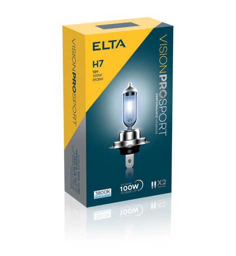 ELTA H7 12V 100W Vision PRO SPORT BOX 2ks