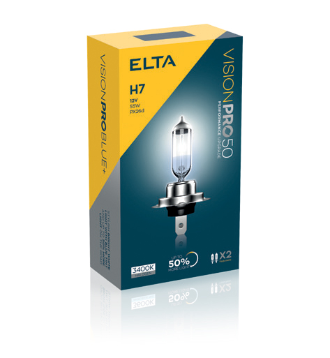 ELTA H7 12V 55W Vision PRO +50% BOX 2ks