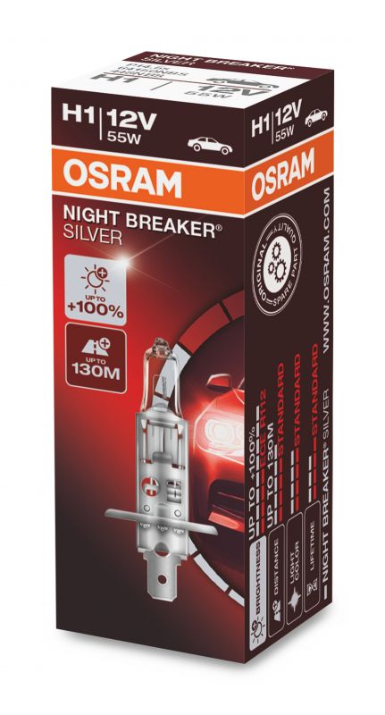 H1 OSRAM Night Breaker Silver +100% 1ks