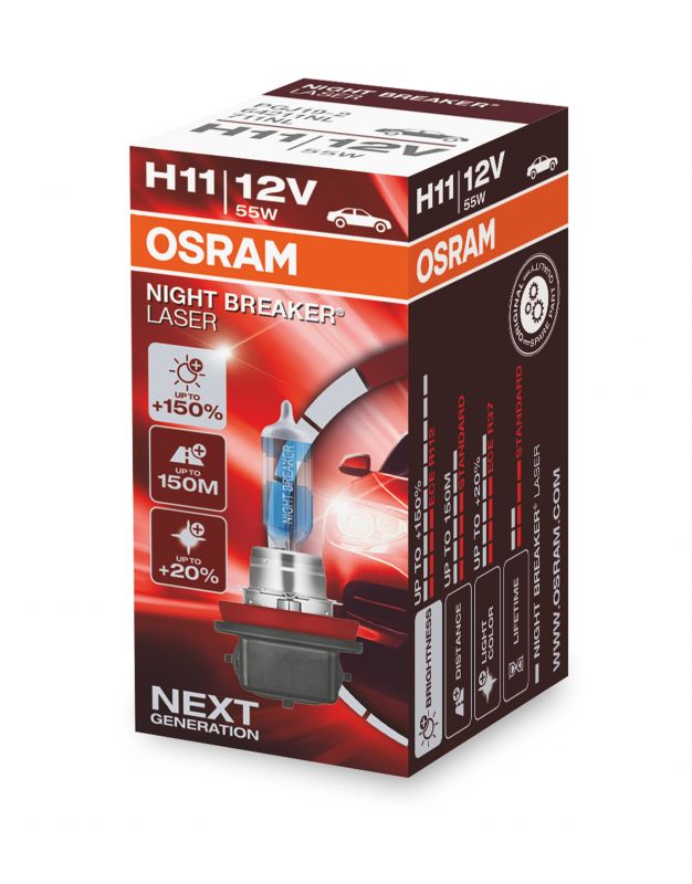 H11 OSRAM Night Breaker Laser +150% 1ks