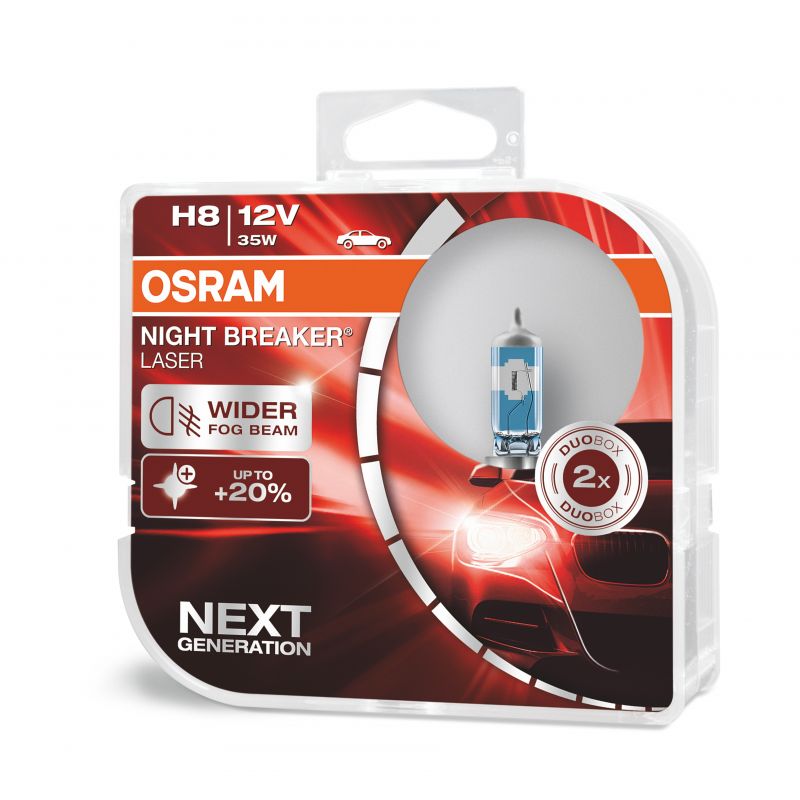 H8 OSRAM  Night Breaker Laser +150% BOX 2ks