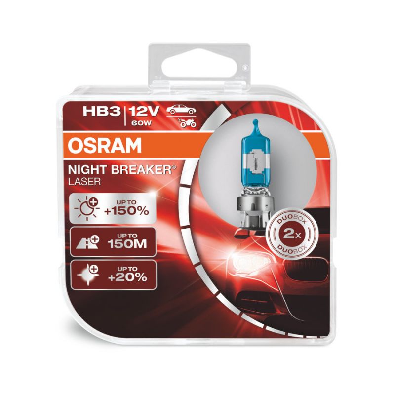 OSRAM HB3 NIGHT BREAKER LASER GEN2 +150% 12V 60W P20d, BOX (9005NL-HCB) 