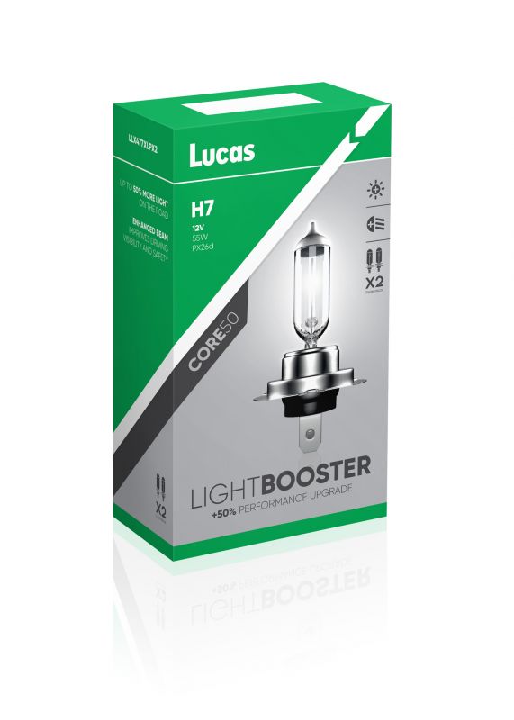 LUCAS H7 Light Booster +50% PX26d 12V 55W