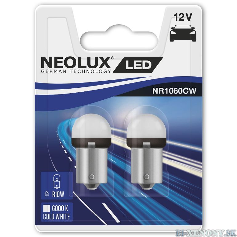 NEOLUX LED R10W NR1060CW 12V 1,2W BA15s 6000K
