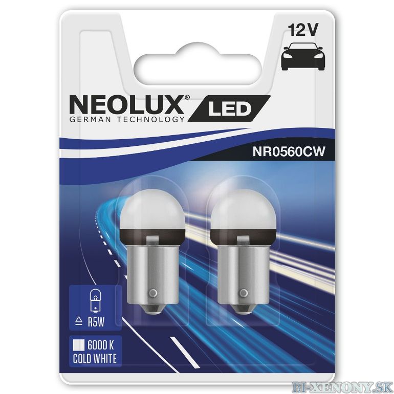 NEOLUX LED R5W 12V 0,8W NR0560CW 6000K