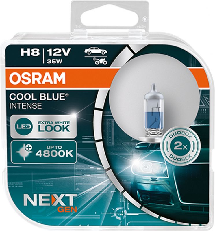 Autožiarovky OSRAM CoolBlue Intense H8 35W NextGeneration 4800K BOX