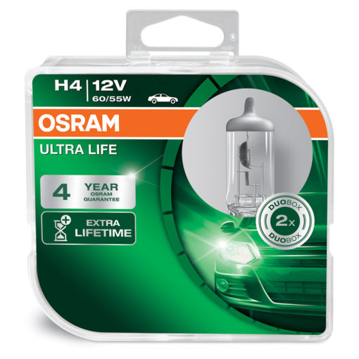 Osram Ultra Life H4 12V 55W Box (cena za Box 2 ks)