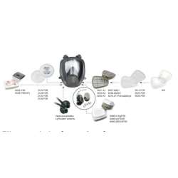 3M™ 6800 celotvárová maska veľkosť L