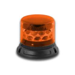 LED výstražný maják, 24LED, 12-24V, 3-bodový úchyt, R65, oranžový 911C24-A