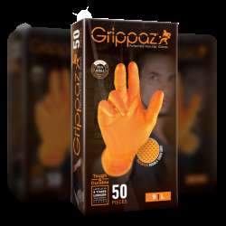 Grippaz 246 Protišmykové nitrilové rukavice oranžové veľkosť M/8 - 50ks