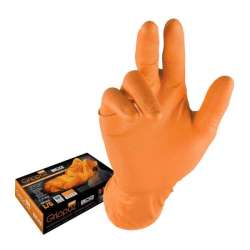 Grippaz 246 Protišmykové nitrilové rukavice oranžové veľkosť XXL/11 - 50ks