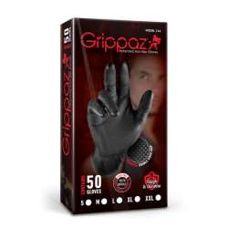Grippaz 246A Protišmykové nitrilové rukavice čierne veľkosť XXL/11 - 50ks