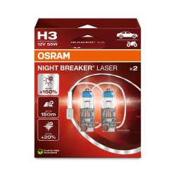 H3 OSRAM Night Breaker Laser +150% BOX 2бр.