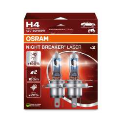 H4 OSRAM  Night Breaker Laser +150% BOX 2ks