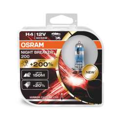 H4 OSRAM Night Breaker Laser +200% BOX 2ks