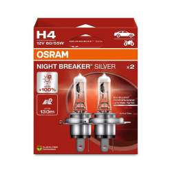 H4 OSRAM noćni prekidač srebrni +100% BOX 2kom