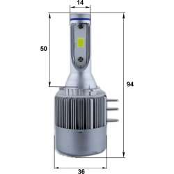 LED prestavbová sada H15 36W 6000K