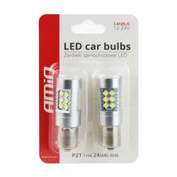 LED žiarovky CANBUS 3030 24SMD 1156 BA15S P21W 12V/24V