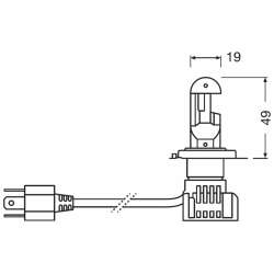 Osram H4 NIGHT BREAKER LED +230% 64193DWNB 6000K 2ks