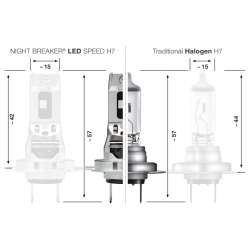 Osram H7 SPEED 2 +450% NIGHT BREAKER LED 64210DWNBSP450-2HB 6000K 2ks